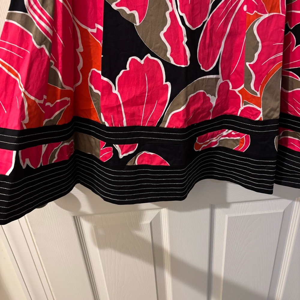 Nine West Multicolor Floral Sleeveless Dress Size 12 - Picture 4 of 6